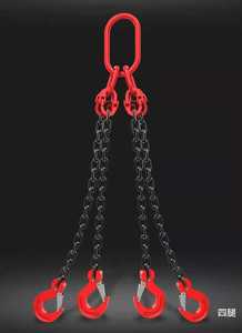 マンガン鋼フック、耐久性のあるダブルフックと4つのフックg80リフティングチェーン - Product Image 3