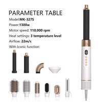 Cepillo de Aire Caliente de 1300W de Alta Potencia con Rizador Automático, Cepillo Secador de Pelo Frío y Caliente al por Mayor