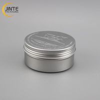 Boîte en aluminium ronde hermétique de 250 ml (8 oz), boîte en étain, pot en étain pour l'emballage de bonbons, de menthe, de thé