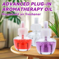 Diffuseur d'arômes électrique à brancher avec recharge d'huile essentielle parfumée à la lavande de 20 ml, désodorisant pour la maison et la chambre