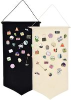 Organisateur mural en toile pour broches, boucles d'oreilles et colliers, présentoir de collection de broches scintillantes