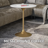 Table basse moderne en métal, pieds hauts, durable, pour salon, meubles de maison