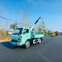 Fabricant chinois de mini-grue hydraulique mobile électrique de 2 tonnes pour camionnette