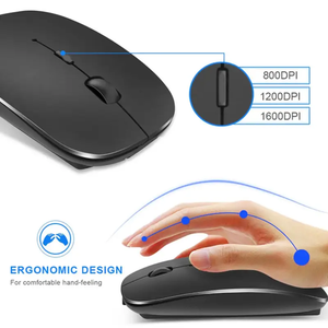 Souris de jeu <span class=keywords><strong>3D</strong></span> ergonomique optique 5.0 en gros avec capteur PAW3950, interface USB sans fil, rétroéclairage LED, silencieuse, en stock pour PC et iPad - Product Image 3