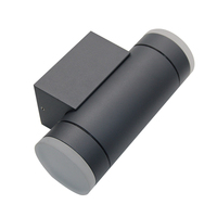 Lampe LED cylindrique moderne IP54 étanche en aluminium pour extérieur avec diffuseur PMMA 6W pour jardin et hôtel