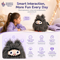 Peluche Monstre Cheveux Sauvages AI Techfury Ailes de Chauve-Souris 3 Modèles IA ChatGPT Version WiFi 2.4G Module TUYA T5 Mémoire Longue Durée 50+