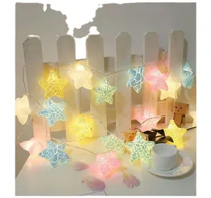 Bedroom Lamp Chain New Monicalie Cloud String Lights Fwedding Dressesrtain Children 50 Twinkle Star 300 Led Window Curtain DC 6V