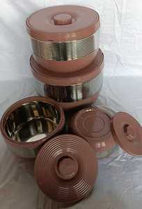 Ensemble de casseroles empilables gain de place 4 pièces 16L – Grande capacité, chauffe-plats, style moderne, pot thermique pour rangement intelligent en cuisine - Product Image 4