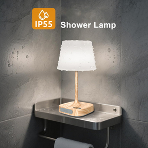 4000mAh LED Display Dimmable Shower <b>Lamp</b>, IP55 Waterproof Cordless Rechargeable Table Light,Portable Bath <b>Lamp</b> for Outdoor Use - Product Image 3