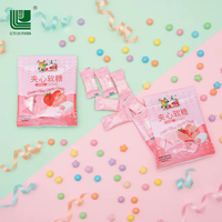 Fabricants de confiseries chinois, vente en gros, bonbons halal en vrac, 15g, bonbons gélifiés fruités multicolores, moelleux et croquants, sachet pour enfants