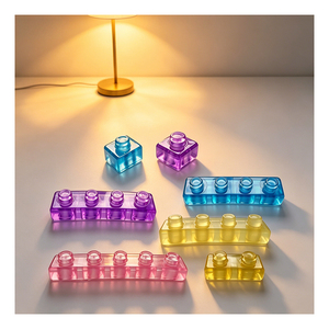 Bloques de Construcción Suaves, Sensoriales, de Gelatina, Montessori, TPE, para Preescolar, Apilables, Creativos, Juego de Rompecabezas, para Uso Doméstico - Product Image 2