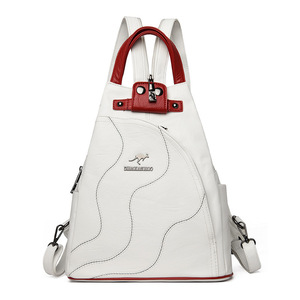 Grand sac à dos de créateur élégant pour femmes Sacoche de voyage en <span class=keywords><strong>cuir</strong></span> PU à la mode <span class=keywords><strong>Cartable</strong></span> classique de couleur unie - Product Image 6