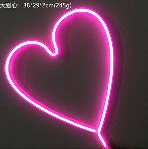 Rosa Sexy colgante Usb con pilas luz de neón lámpara de noche Led labios letrero de neón para pared niños habitación fiesta boda Bar Decoración - Product Image 2