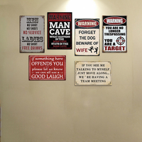 Letrero Metálico Retro para Cuarto de Hombre, con la Frase 'Sin Camisa, Sin Zapatos, Sin Servicio', Decoración de Pared para Cuarto de Hombre, Bar, Garaje, para Amantes del Humor