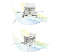 Support de projecteur JAVES pour montage au plafond/mur, acier inoxydable robuste, capacité de charge de 15 kg, garantie de 3 ans, modèle JBBPM