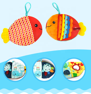 Muñeca <span class=keywords><strong>de</strong></span> dibujos animados lavable suave, pez pequeño, libros <span class=keywords><strong>de</strong></span> tela para bebés, rompecabezas <span class=keywords><strong>de</strong></span> Educación Temprana, <span class=keywords><strong>libro</strong></span> <span class=keywords><strong>de</strong></span> tela para bebés - Product Image 5