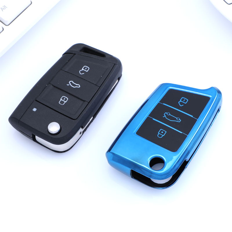 Оптовая Продажа ТПУ Solft Чехол для автомобильного ключа для VW чехол для автомобильного ключа