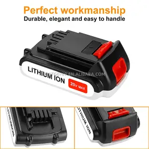 G01 Rechargeable Lithium Ion Power Tool Cordless Screw Driver For Black And Decker 20v Drill Battery