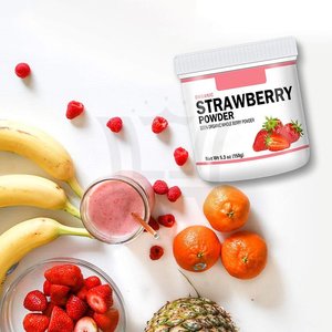 Vente <span class=keywords><strong>en</strong></span> gros OEM/ODM Marque privée poudre de <span class=keywords><strong>baies</strong></span> entières naturelles poudre de fraise lyophilisée soluble dans l'eau - Product Image 5