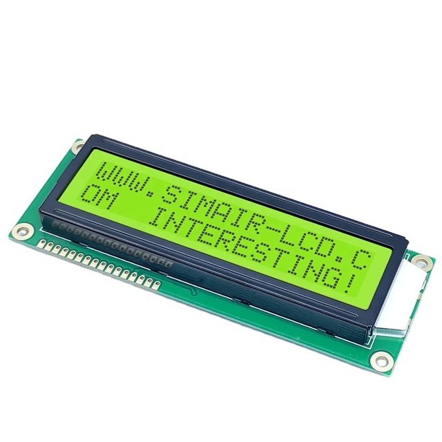 TOP Sale Large Stock 5V 3.3V 16pin LCM Transflective 1602 16x2 Big Character LCD Display Screen Module