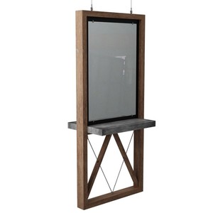 Moderna Estación de <span class=keywords><strong>Espejo</strong></span> <span class=keywords><strong>para</strong></span> Salón de Belleza <span class=keywords><strong>con</strong></span> Soporte de Pared <span class=keywords><strong>para</strong></span> Uso en Centros Comerciales, Mesa de Peinado y Estilismo Única USTK-1152 - Product Image 6
