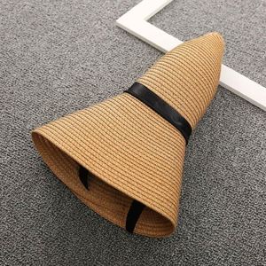 Summer Sun <b>Hat</b> Outdoor Travel Uv Protection Women Ladies Beach Sunshade <b>Hat</b> Wide Brim Foldable <b>Straw</b> <b>Hat</b> - Product Image 5