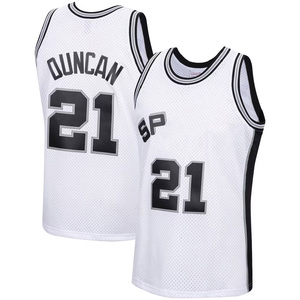 Venta al por Mayor 2026 San <span class=keywords><strong>Antonio</strong></span> 1 # Victor Wembanyama 21 # Tim Duncan 50 # David Robinson 4 # Zorro 5 # Camiseta de Baloncesto con Bordado de Castillo - Product Image 3