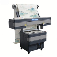 Printer UV Otomatis Baru A1 6090 XP600 3D TPU Embossed Patches Badges Flatbed UV9060 dengan Sirkulasi Tinta Putih