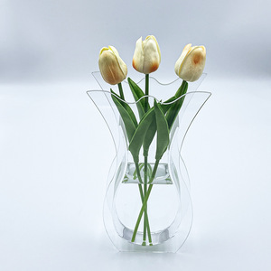 Acrylic Fishtail <b>Vase</b> Irregular Shape Modern Design Tabletop Floral Display Durable Transparent Desktop Decoration - Product Image 1