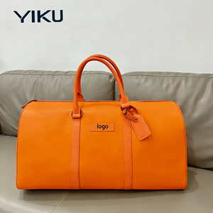 YIKU Fabricante de Bolsas de Viaje Personalizadas con Logotipo, Bolsa de Viaje Clásica de Lujo de Cuero PU de Gran Capacidad con Correa - Product Image 4