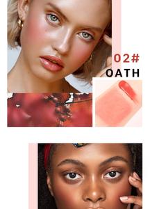 Fard à joues liquide végétalien haute pigmentation, sans cruauté animale, format échantillon, marque privée, MLM - Product Image 4