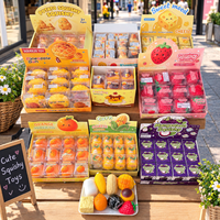 Jouets anti-stress Squishy mixtes, croustillants et moelleux, jouets à presser sensoriels à texture froissée, en forme d'arachide, de pudding et d'autres formes