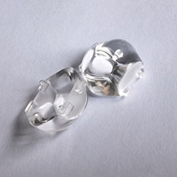Lente lineal de un haz de PMMA de 25 mm y 23 mm, 8x120 grados / 5x120 grados, para iluminación de paredes de edificios