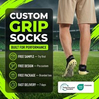 Chaussettes de sport en coton respirant à coupe basse pour jeunes, antidérapantes, écologiques, personnalisées, haute performance, pour le football et la gym