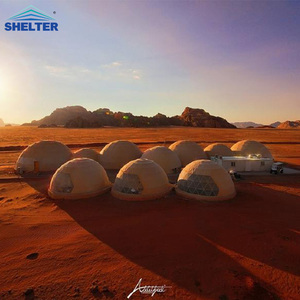 Outdoor luxury pvc igloo geodetica Dome house hotel glamping <span class=keywords><strong>dom</strong></span> de lujo glamping con bano Dome Tent - Product Image 4