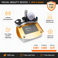 Appareil de beauté multifonctionnel pour le visage, lifting du visage, resserrement de la peau, 6 modes, électroporation, refroidissement, instrument de beauté pour usage domestique