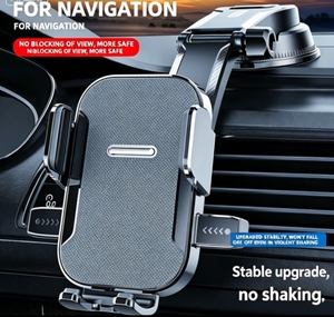 Support de téléphone universel flexible pour pare-brise et tableau de bord de voiture, rotation à 360 degrés, fixation sur grille d'aération, accessoires auto - Product Image 1