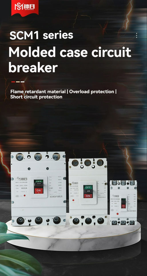 Industrial 630A Moulded Case Circuit Breaker 3P MCCB with Motor Overload and Short Circuit Protection