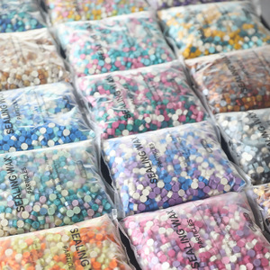 157 Couleurs <span class=keywords><strong>500g</strong></span> Partie 1 Perles de cire à cacheter octogonales Cire à cacheter vintage pour invitation de mariage - Product Image 6