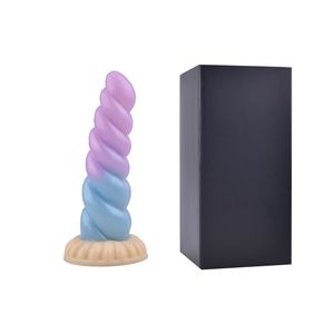 Dildo Anal de Silicona Artificial con Forma de Unicornio, 100% Impermeable, Suave, Expandible, Control Remoto Inalámbrico, Vibración de 8 Frecuencias, USB - Product Image 5