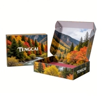 Boîtes en carton ondulé personnalisées, emballages cadeaux et d'expédition écologiques avec revêtement UV, laminage mat, doublure en éponge, OEM