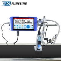 Printer Inkjet Otomatis Multifungsi 600dpi Akurasi Tinggi untuk Pencetakan Botol Air Mineral/Tabung/Tagihan