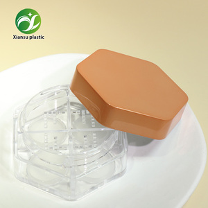 Contenants de poudre libre en plastique ABS écologique de 15 ml avec houppette, format voyage, vides, anti-fuite, design cosmétique personnalisé - Product Image 4