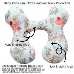 Breathable U-Shape <strong>Baby</strong> Neck <strong>Pillow</strong> for Newborns, Travel Car Seat <strong>Head</strong> Support, Cross-Border Multi-Functional Infant Cushion - Product Image 5