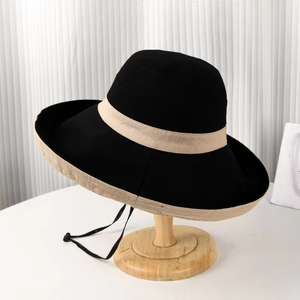 Sombrero de Pescador de Verano de Doble Cara para Mujer, con Ala Ancha, Reversible, Plegable, Protector Solar, Informal, de Algodón, Lino y Lona - Product Image 3