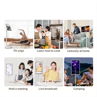 Televisor Portátil Android de 32 Pulgadas en Oferta, Pantalla Inteligente LCD Táctil Giratoria, Televisor Inteligente con WiFi y Batería