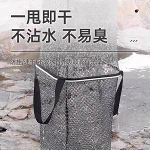Panier de pêche carré épaissi en nylon anti-accrocs, filet de pêche portable, filet à main multifilament à séchage rapide pour la pêche sauvage - Product Image 1