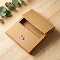 Boîtes d'expédition en carton ondulé pliables et recyclables, écologiques, avec logo personnalisé en relief, conception de boîte plate réutilisable, impression cadeau