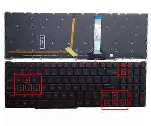 Teclado ruso RU para <span class=keywords><strong>Acer</strong></span> <span class=keywords><strong>Nitro</strong></span> 2017, teclado de ordenador portátil con retroiluminación roja, de color rojo, con luz de fondo - Product Image 2