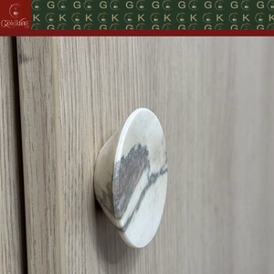 Maniglia Rotonda in <span class=keywords><strong>Marmo</strong></span> Venato Diagonale GOLDKING per Cassetti e Armadietti, Personalizzabile OEM ODM, Direttamente dalla Fabbrica - Product Image 3